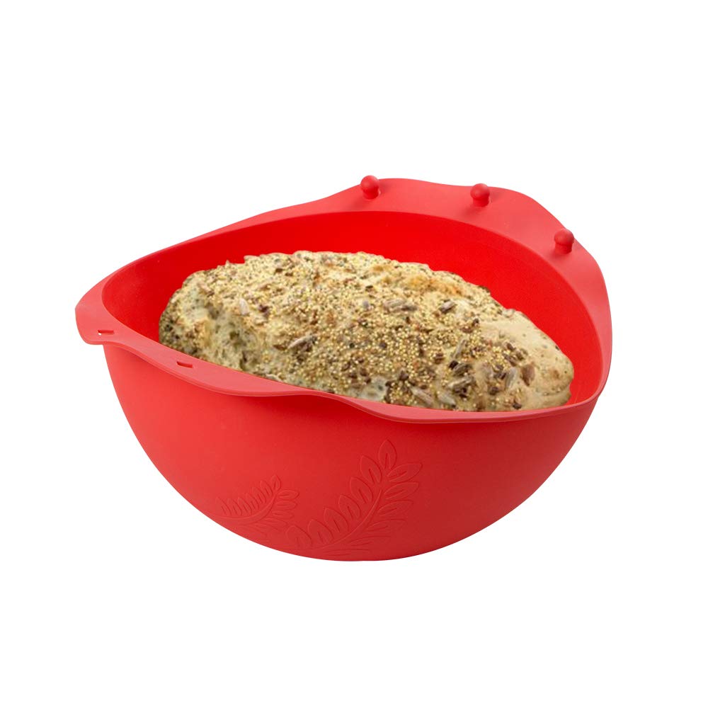 Kamehame Silicone Bread Bowl - BPA Free Loaf Pan & Microwave Steamer for No-Knead Dough, Sourdough Baking | Perfect for Homemade Bread, Vegetables & Meal Prep