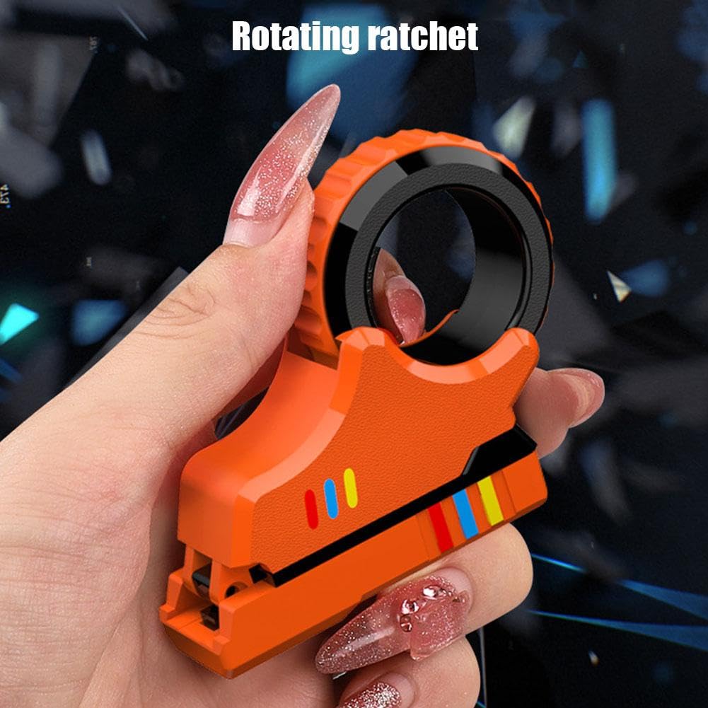 3D Printed Gun-Shaped Fidget Slider Toy - Stress Relief Gadget for ADHD, Anxiety & Autism | Textured Fingertip Sensory Toy for Adults | Perfect for Office, Classroom & Travel Stress Relief