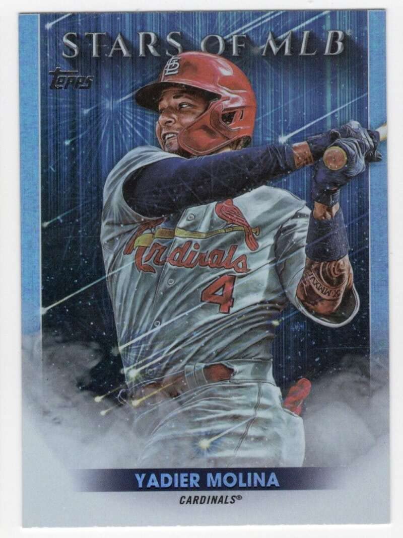 2022 Topps Stars of MLB Baseball Card #19 Yadier Molina St. Louis Cardinals NM-MT+ Graded - Collectible Sports Memorabilia for Fans & Card Enthusiasts