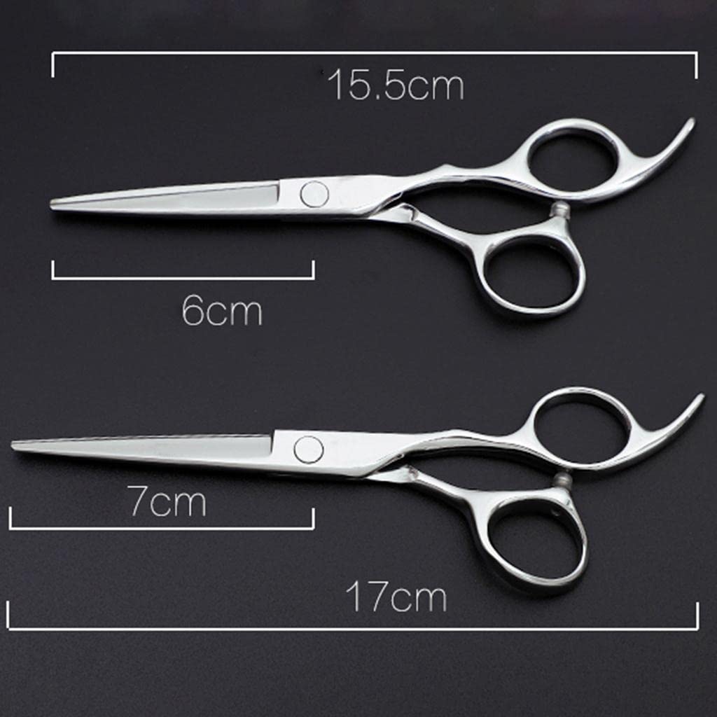 Trendy Retail® 10-Piece Professional Hair Cutting Scissors Set with Cape, Clips & Comb - Barber & Home Salon Kit for Precision Haircuts, Styling & Grooming