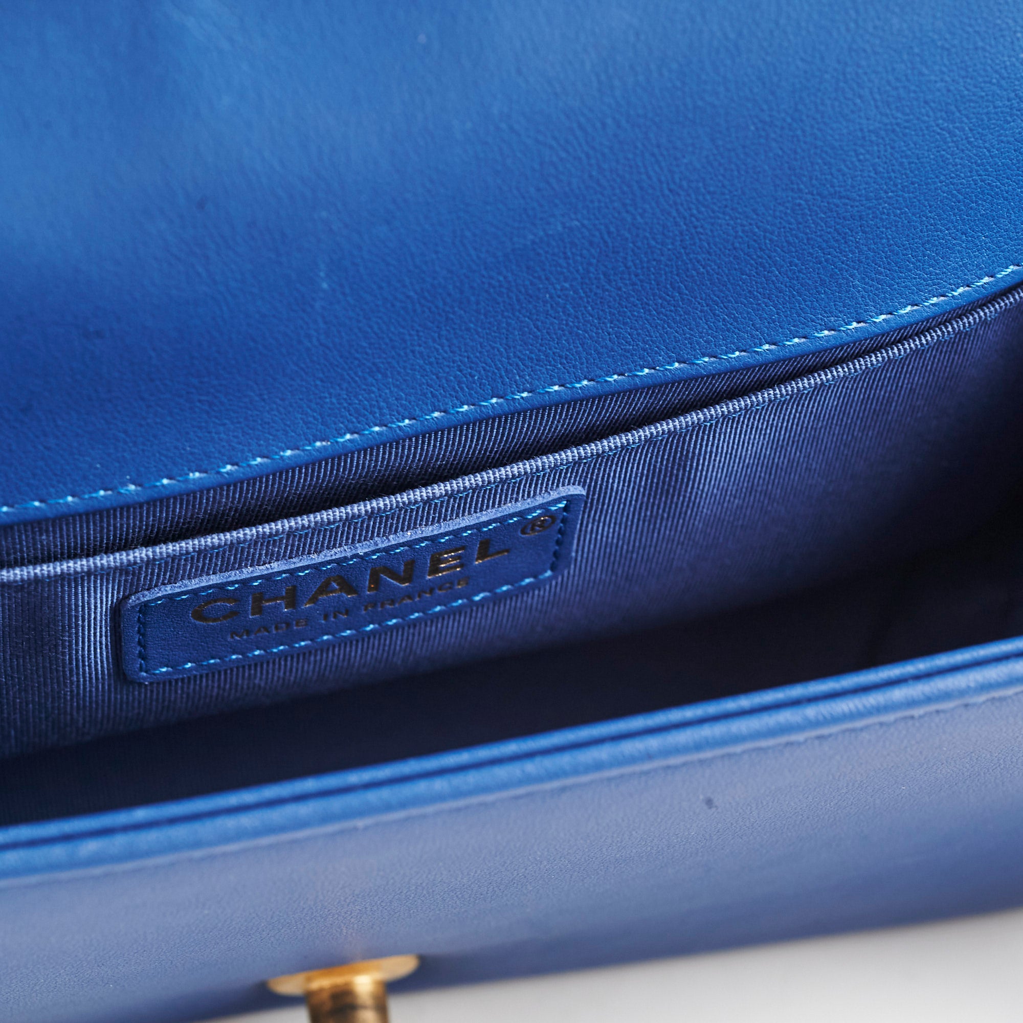 Chanel Old Medium Boy Bag in Blue - 27 Series Luxury Handbag for Women | Perfect for Evening Events, Parties & Special Occasions
