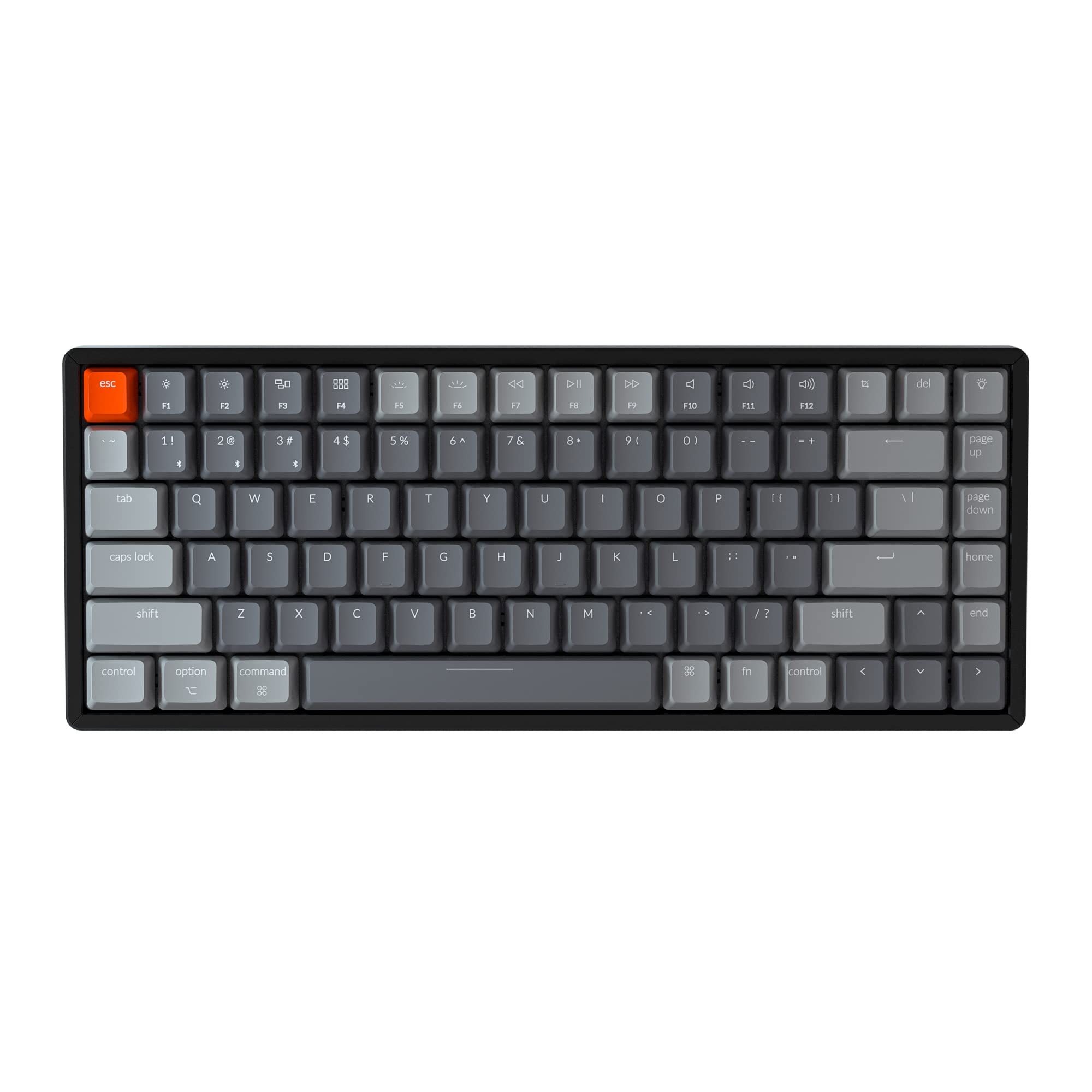 Keychron K2 V2 Wireless Mechanical Gaming Keyboard - 84 Key Compact Bluetooth/USB Wired RGB Backlit with Aluminum Frame | Gateron G Pro Brown Switches | Compatible with Mac & Windows | Perfect for Office Work, Gaming & Programming