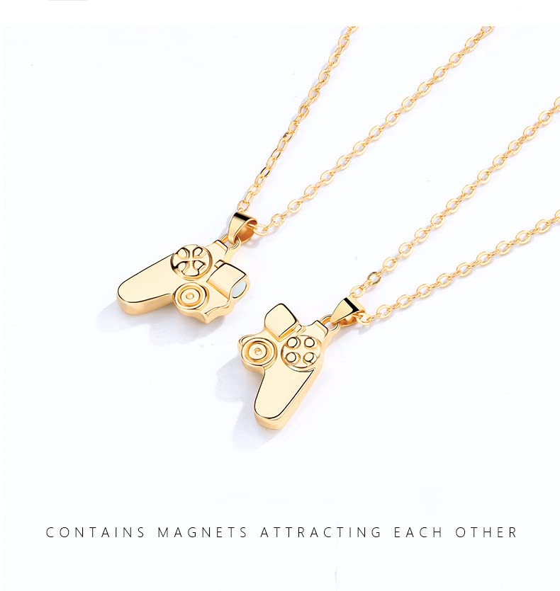 CSIYANJRY99 Game Controller Necklace for Women & Men - Matching Couples Necklace, Best Friend Friendship Gift for Gamers, Perfect for Anniversaries, Birthdays, and Valentine's Day