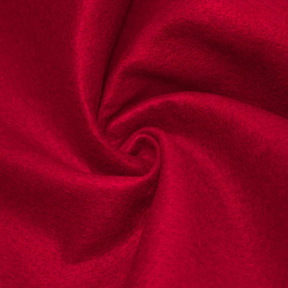 Pico Textiles 10 Yards Red Acrylic Craft Felt Fabric Bolt - Soft DIY Material for Kids Crafts, School Projects, Costumes & Home Decorations - Perfect for Sewing, Scrapbooking & Holiday Decor