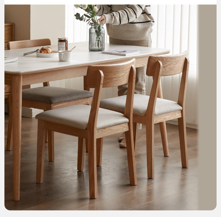 Premium Solid Wood Dining Chairs Set of 4 - Black Walnut, Ash & Oak - Elegant Modern Home Furniture for Dining Room, Kitchen & Office Use