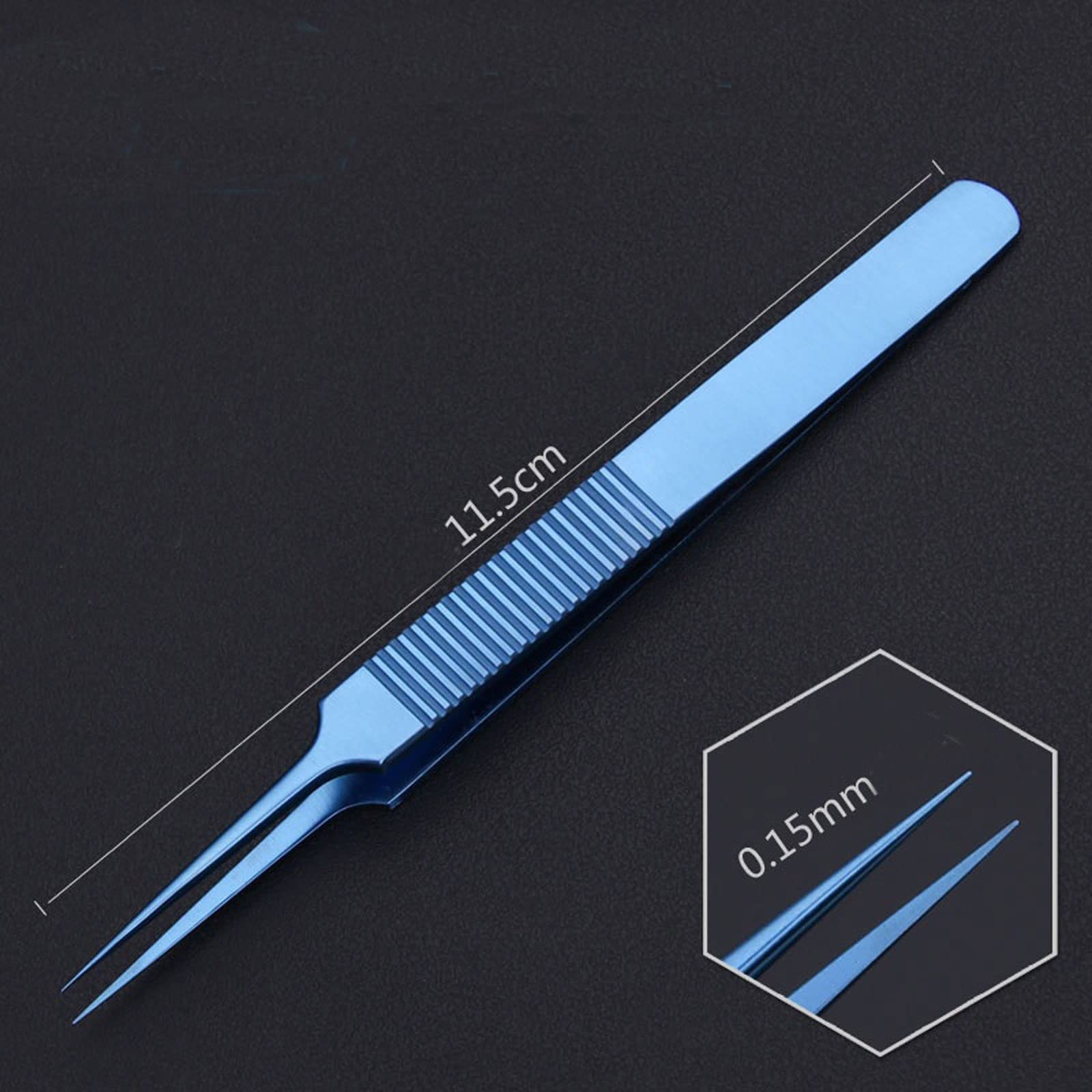 Professional Titanium Alloy Hair Transplant Tweezers - Precision Hair Follicle Grafting & Removal Tools for Eyebrow Shaping & Beard Transplant (Perfect for Home Use & Salon Professionals)