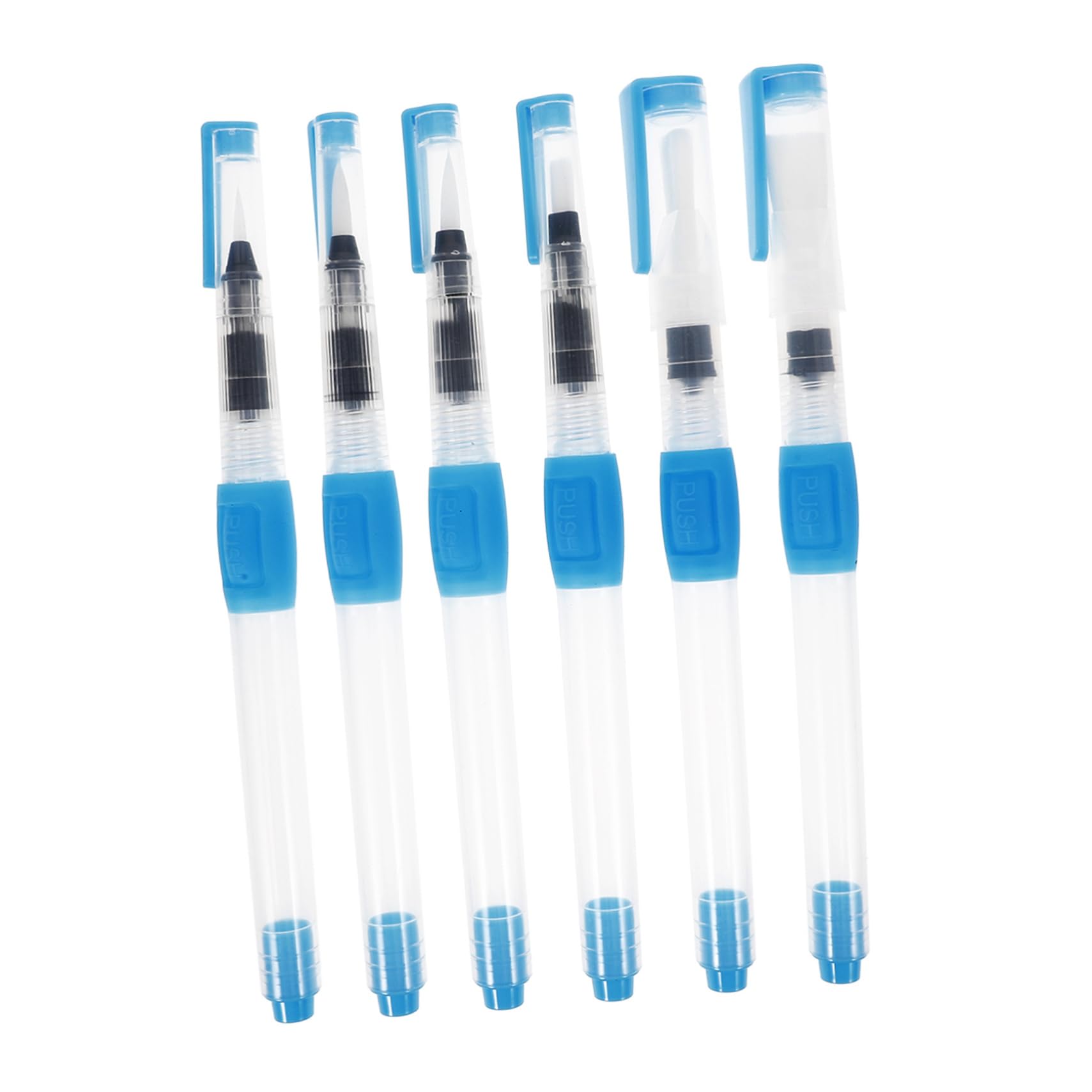 NUOBESTY 24 Pack Student Paint Brushes Set - Watercolor Paint Pens with Plastic Tips for Hand Drawing & Ink Art - Perfect for School Projects, DIY Crafts, and Watercolor Painting