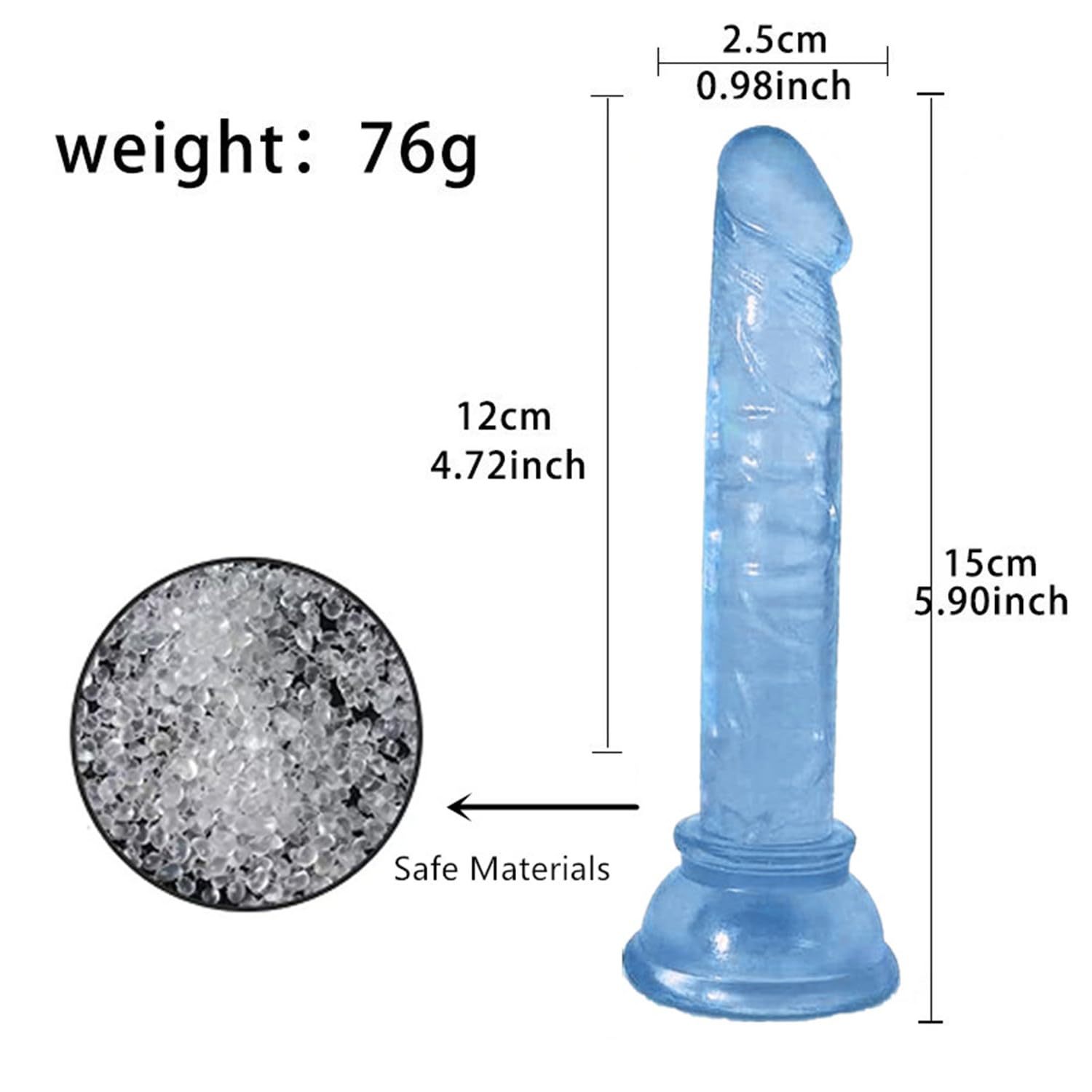 Realistic Mini Silicone Dildo with Strong Suction Cup - Flexible Beginner Sex Toy for G-Spot Stimulation & Hands-Free Play | Perfect for Solo Pleasure, Couples Play & Discreet Storage