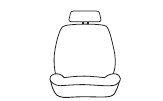 Custom Toyota Tacoma Low Back Seat Covers - Beige Neoprene Fabric - Waterproof & Durable Car Seat Protectors for Off-Roading & Daily Commute