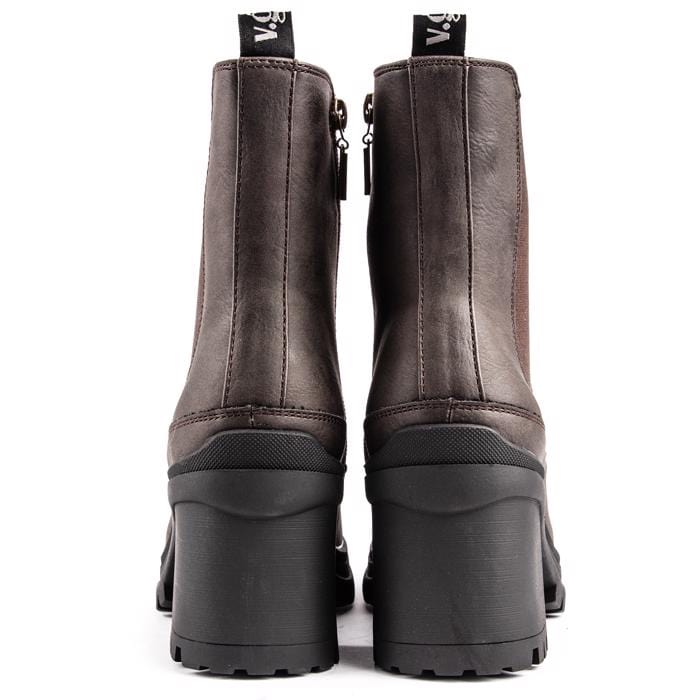 Vegan Leather Chelsea Boots for Women | Brown | Comfortable & Stylish | Perfect for Fall, Winter & Casual Outfits