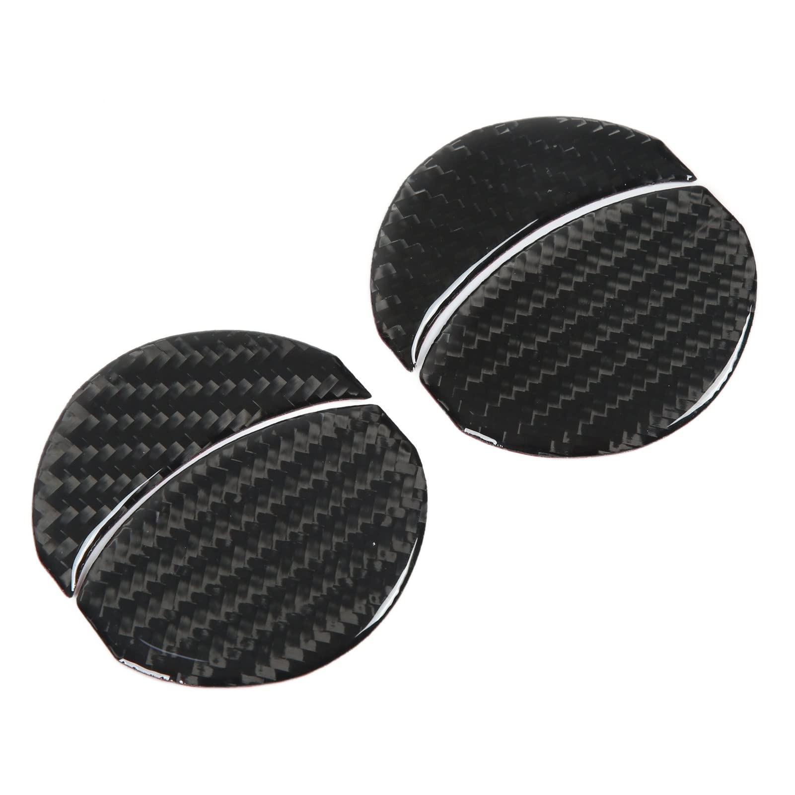 Premium Carbon Fiber Air Vent Cover Trim for Cars - Raguso Thin Styling Decorative Outlet Trim, Easy Stick-On Installation (Type 1) | Perfect for Automotive Interior Upgrades & Customization