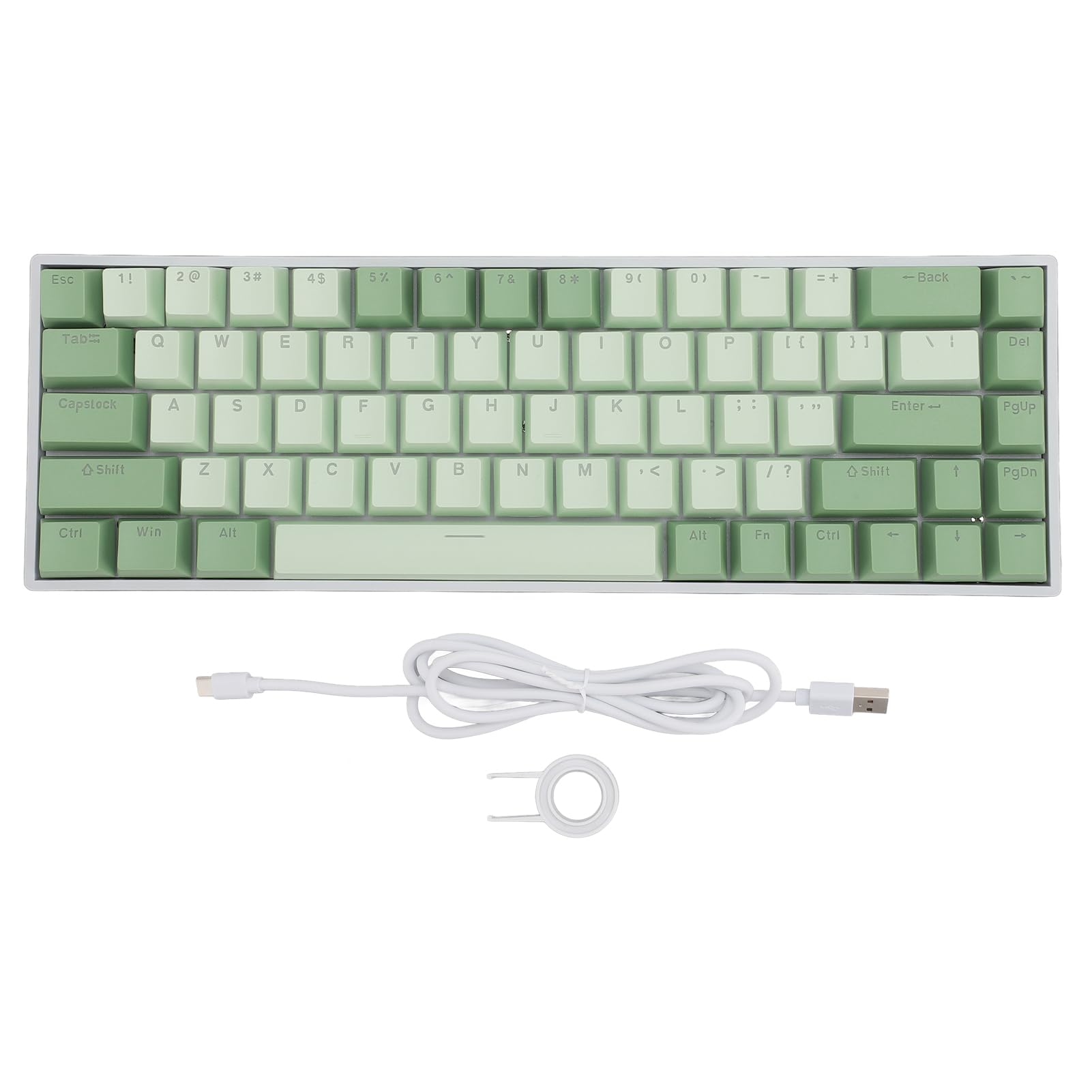 Vikye 68-Key Mechanical Gaming Keyboard - Hot Swappable Blue Switch, 3 Connection Modes (Bluetooth/Wired/2.4G), RGB Backlit for Windows PC & Mac - Perfect for Typing, Gaming & Office Work