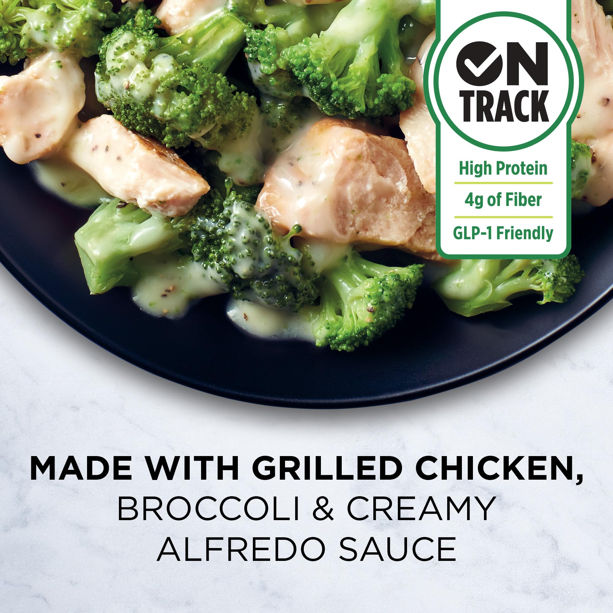 Healthy Choice Simply Steamers Grilled Chicken & Broccoli Alfredo - 9.15oz Frozen Microwave Meal with No Preservatives | Quick Lunch & Dinner Solution for Busy Professionals | High Protein Low Calorie Frozen Entree