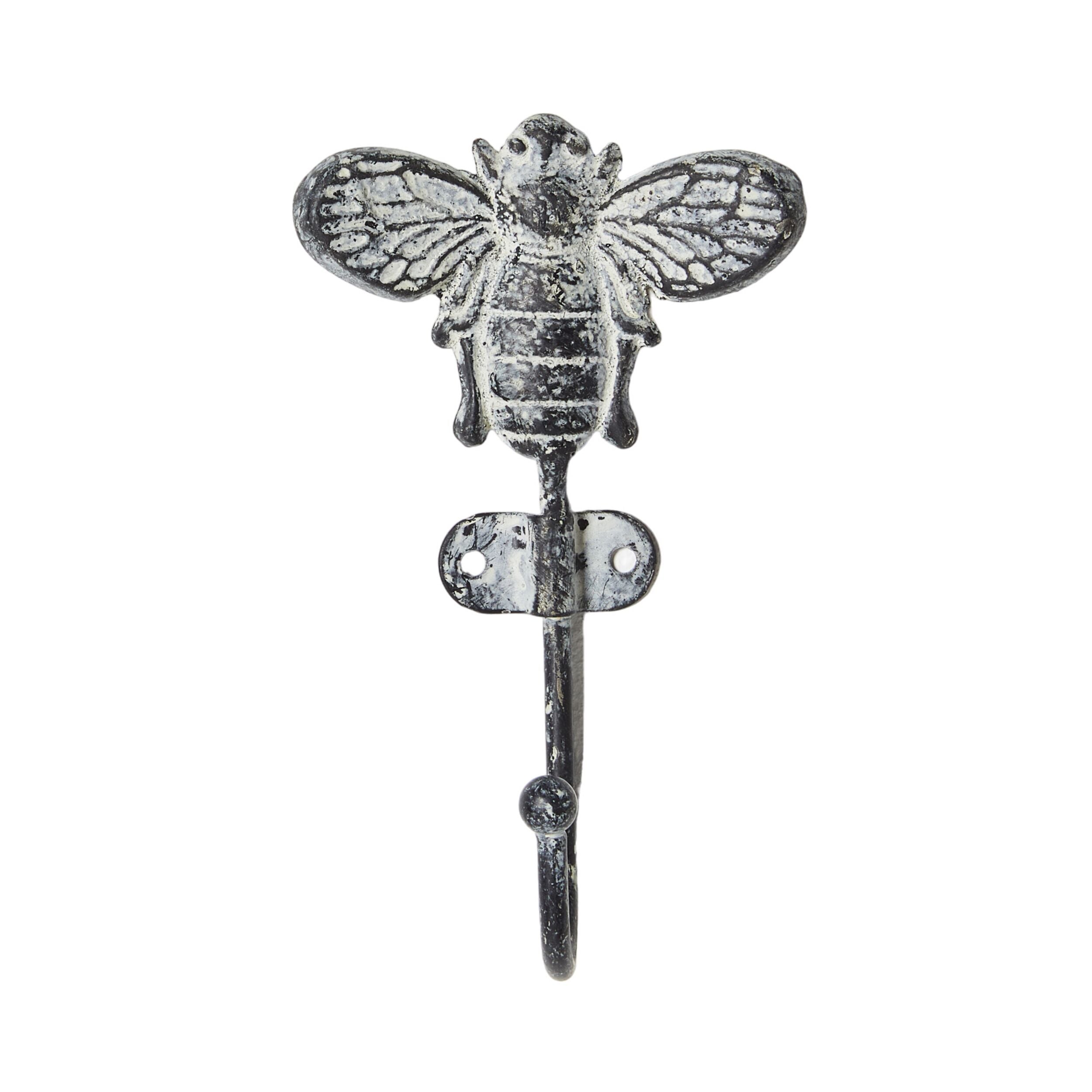 14.5cm Bee Hook - Durable Metal Wall Hooks for Hanging Plants, Hats, Keys & More - Perfect for Home, Garden, and Office Organization