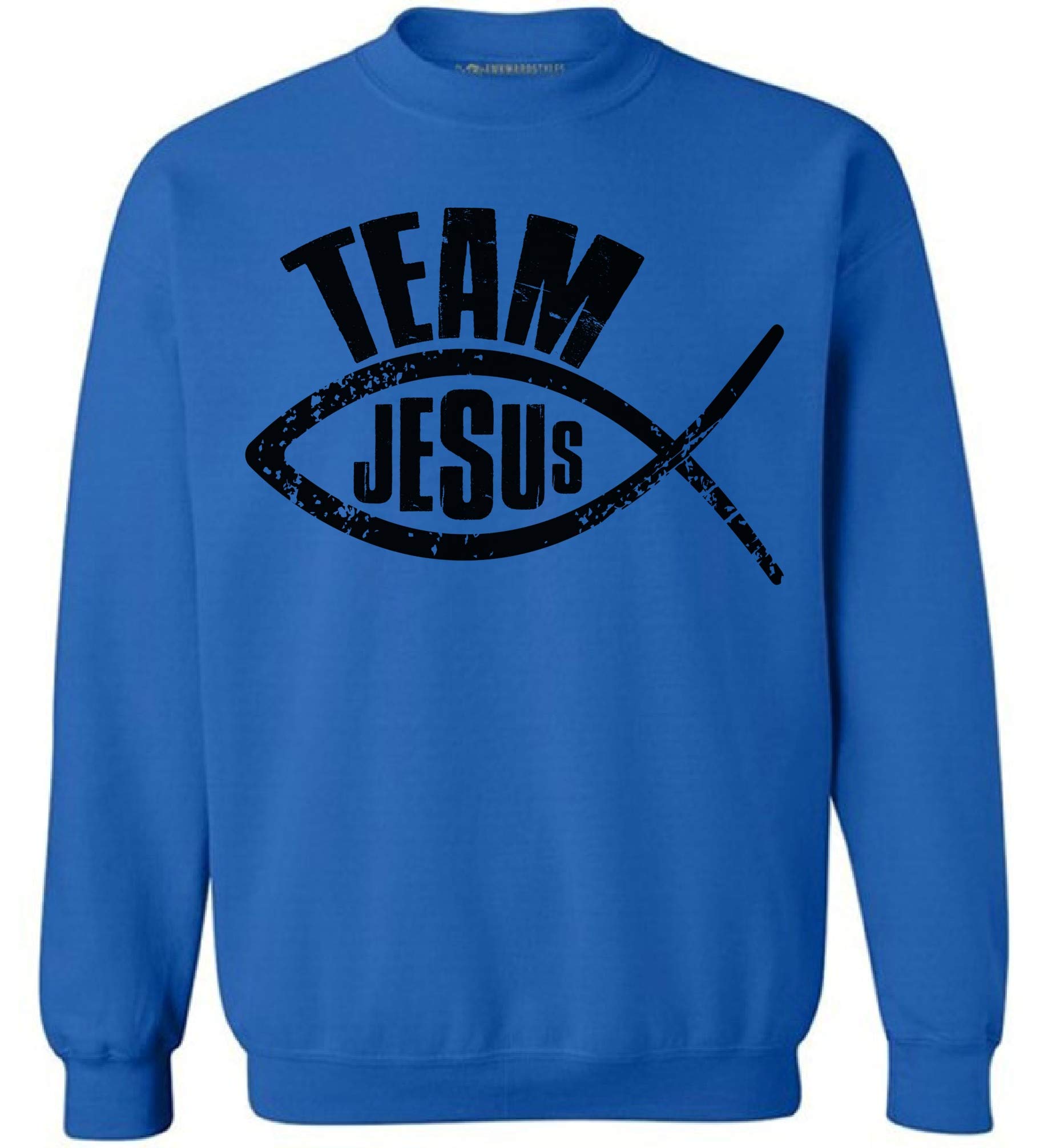 Team Jesus Christ Sweatshirt - Christian Unisex Pullover Sweater for Men & Women | Religious Apparel for Church, Bible Study & Faith-Based Events