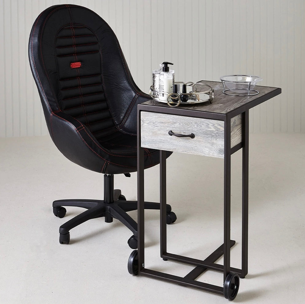 Elora Portable Manicure Table - Foldable Nail Salon Station with Adjustable Height for Home & Professional Use | Perfect for Nail Technicians, DIY Manicures & Spa Treatments