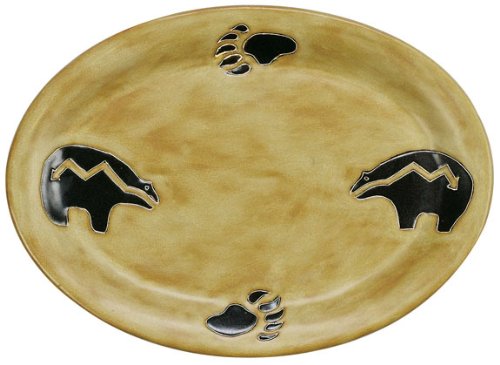 13 Inch Southwest Small Oval Platter - Handcrafted Ceramic Serving Dish for Appetizers, Cheese & Charcuterie | Perfect for Entertaining, Dinner Parties & Rustic Table Settings