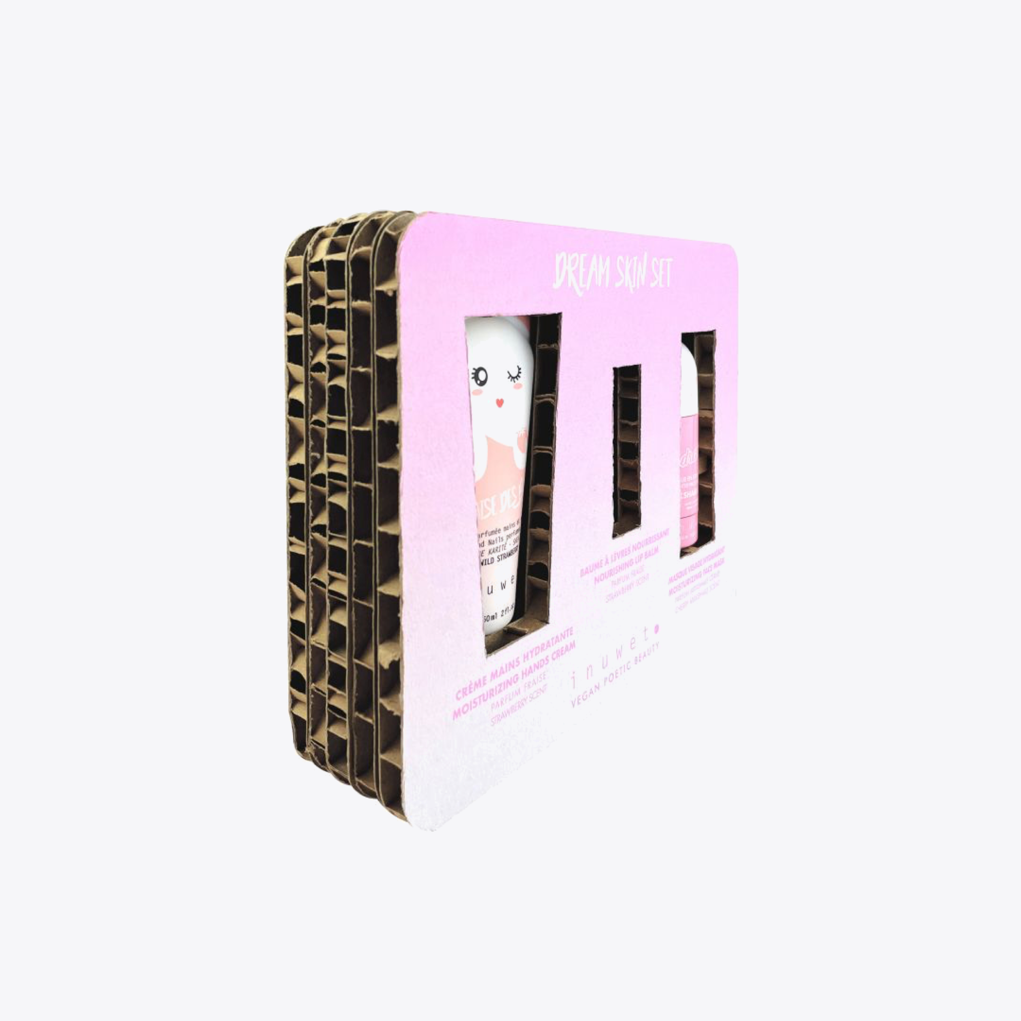 Dream Skin Set - Strawberry Pink Hydrating Skincare Kit for Glowing Skin | Perfect for Daily Use, Travel & Gifting