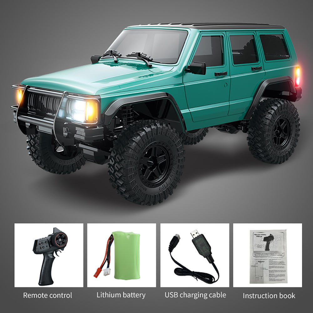JJRC C8809 1/18 Scale 4WD RC Rock Crawler - Off Road Remote Control Truck Jeep Cherokee - Perfect for Outdoor Adventures, Backyard Crawling & Off-Road Racing
