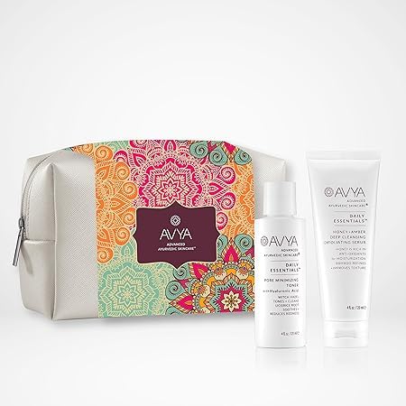 Honey Amber Scrub & Toner Duo - Deep Cleansing Skincare Set for Glowing Face