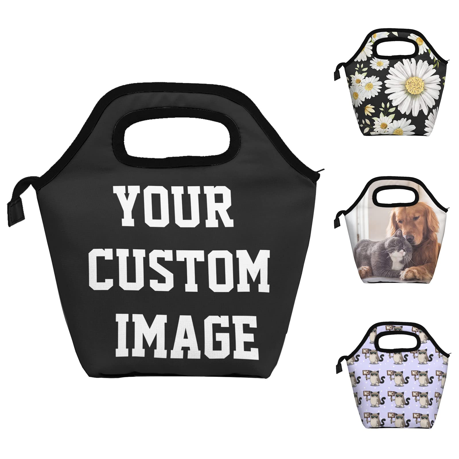 Personalized Insulated Lunch Bag for Women & Men - Custom Lunch Tote for Office, School, Picnic - Reusable Lunch Box for Work, Travel & Outdoor Activities