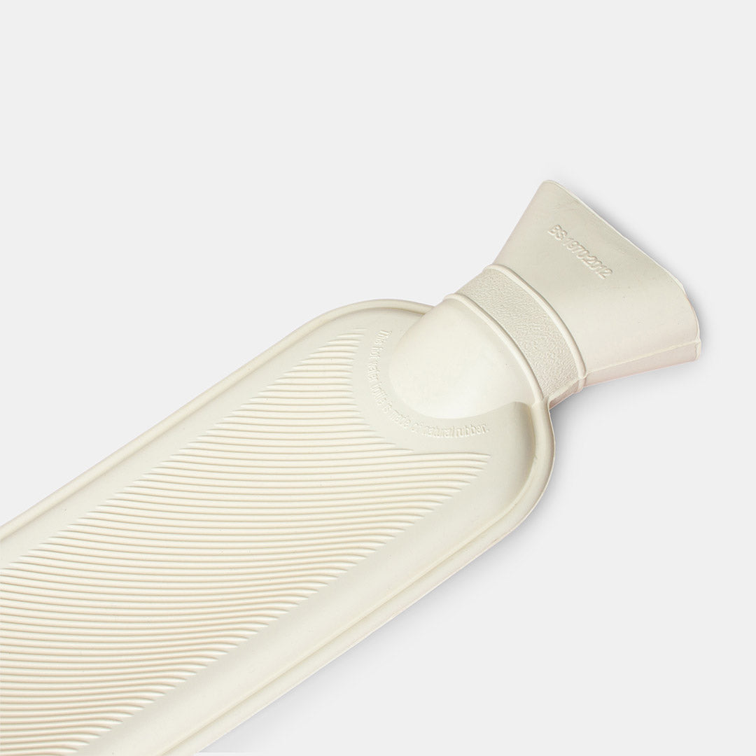Premium Long Hot Water Bottle for Pain Relief - Soft Dusty Rose Color - Perfect for Cramps, Back Pain & Cold Nights