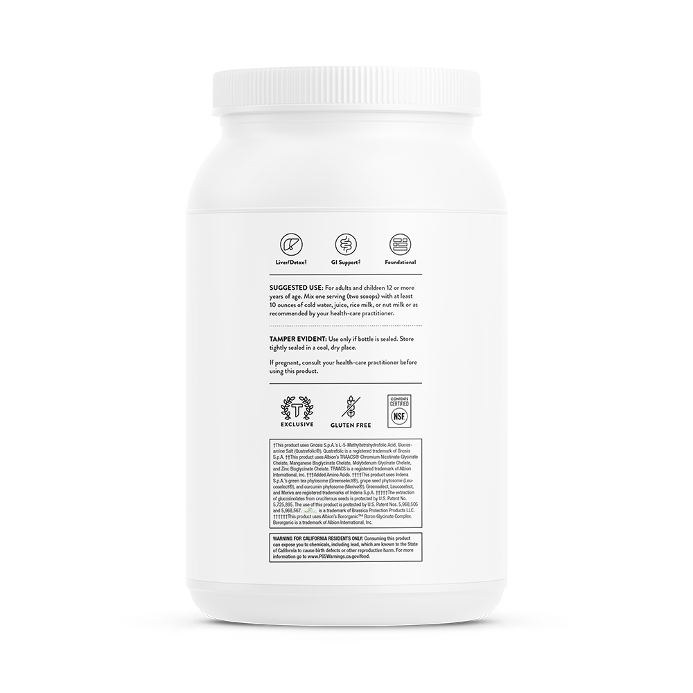Thorne MediClear SGS Vanilla™ (SP648) - Organic Detox Supplement for Heavy Metals & Toxins - Supports Liver & Immune Health - Perfect for Daily Detox & Wellness Routine
