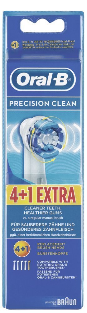 Oral-B Precision Clean EB20 Replacement Brush Heads for Electric Toothbrushes - Soft Bristles, 360° Cleaning, Compatible with Oral-B Electric Toothbrushes - Perfect for Daily Oral Care & Travel Use