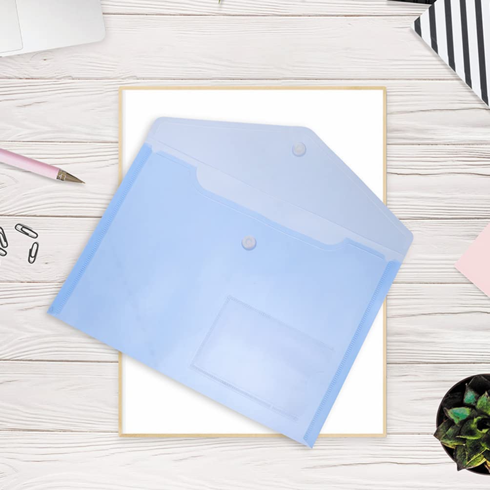 12-Piece A5 File Folder Set - Plastic Document Organizer with Storage Bag for Test Papers, Office & School Supplies | Perfect for Office, Home & Classroom Organization