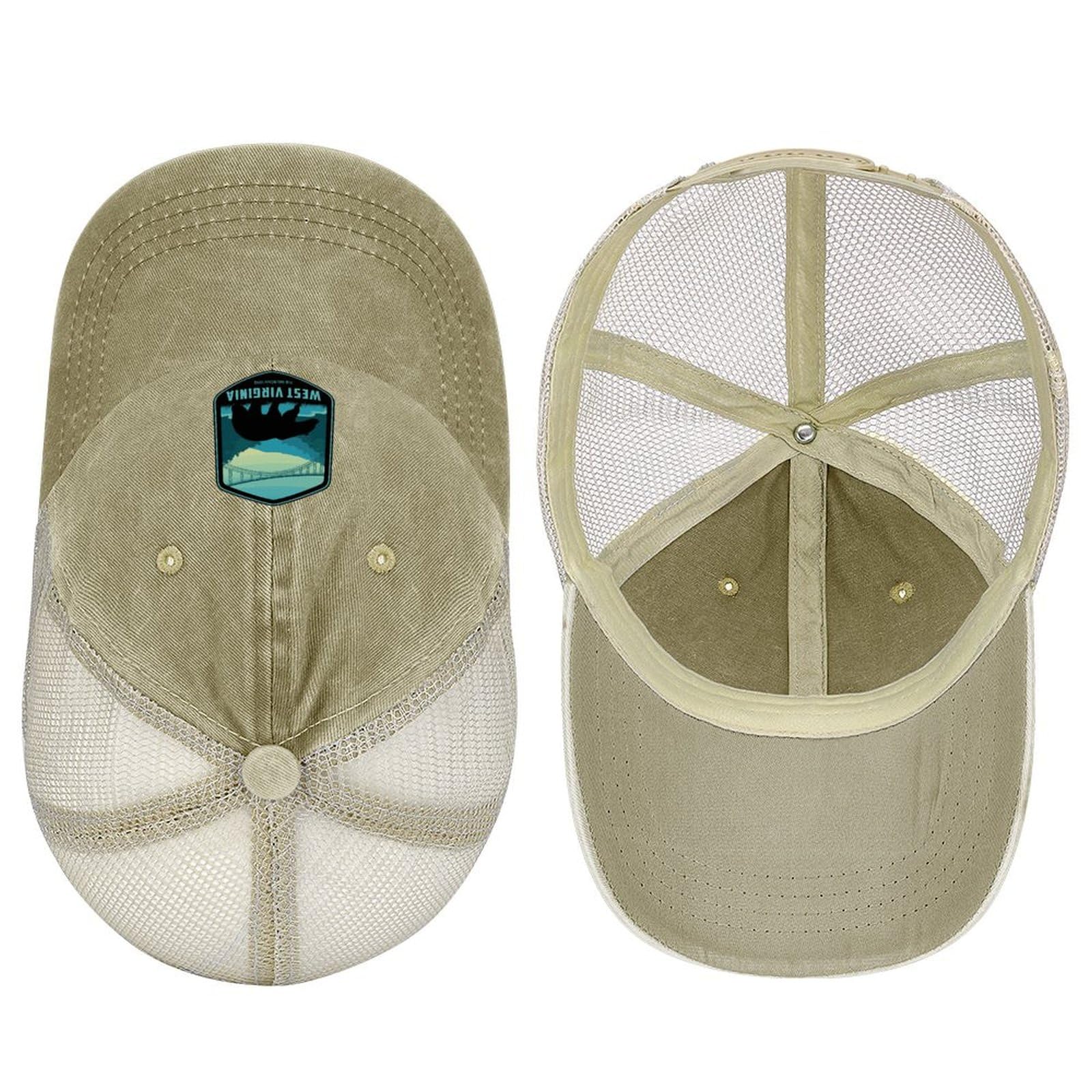Funny Mesh Trucker Hats for Men - Breathable Golf & Outdoor Cap with Adjustable Snapback - Perfect for National Park Visits, Hiking, and Casual Wear