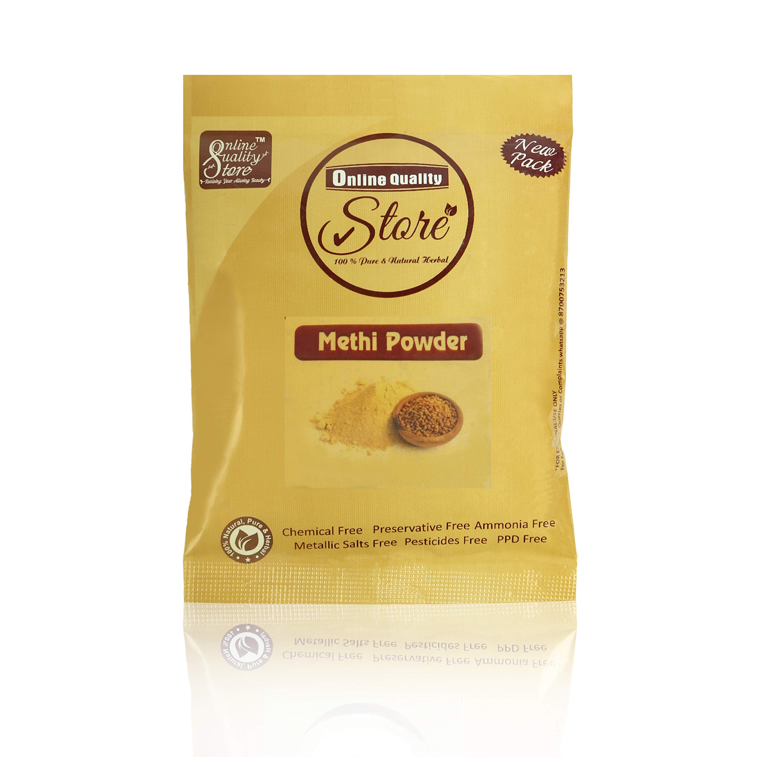 Organic Fenugreek Powder (Methi) for Skin & Hair Care - 50g | Natural Face Mask & Hair Growth Treatment | DIY Beauty & Ayurvedic Remedies