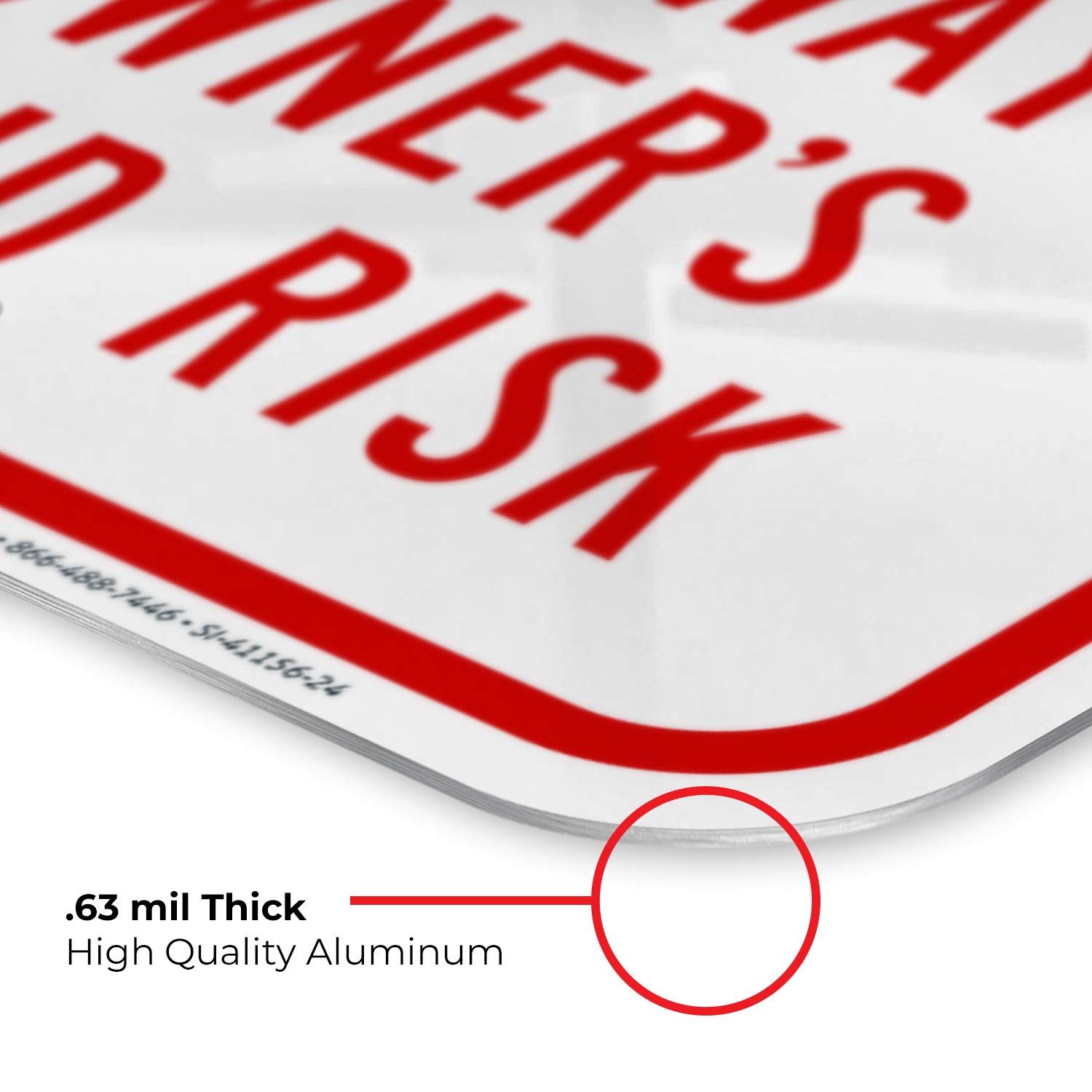 Hotel Parking Only - Other Vehicles Will Be Towed Sign | 18x24 Inches | Rust-Free .063 Aluminum | Fade-Resistant | Easy Mounting | Indoor/Outdoor Use | Made in USA | Perfect for Hotels, Restaurants & Private Parking Enforcement