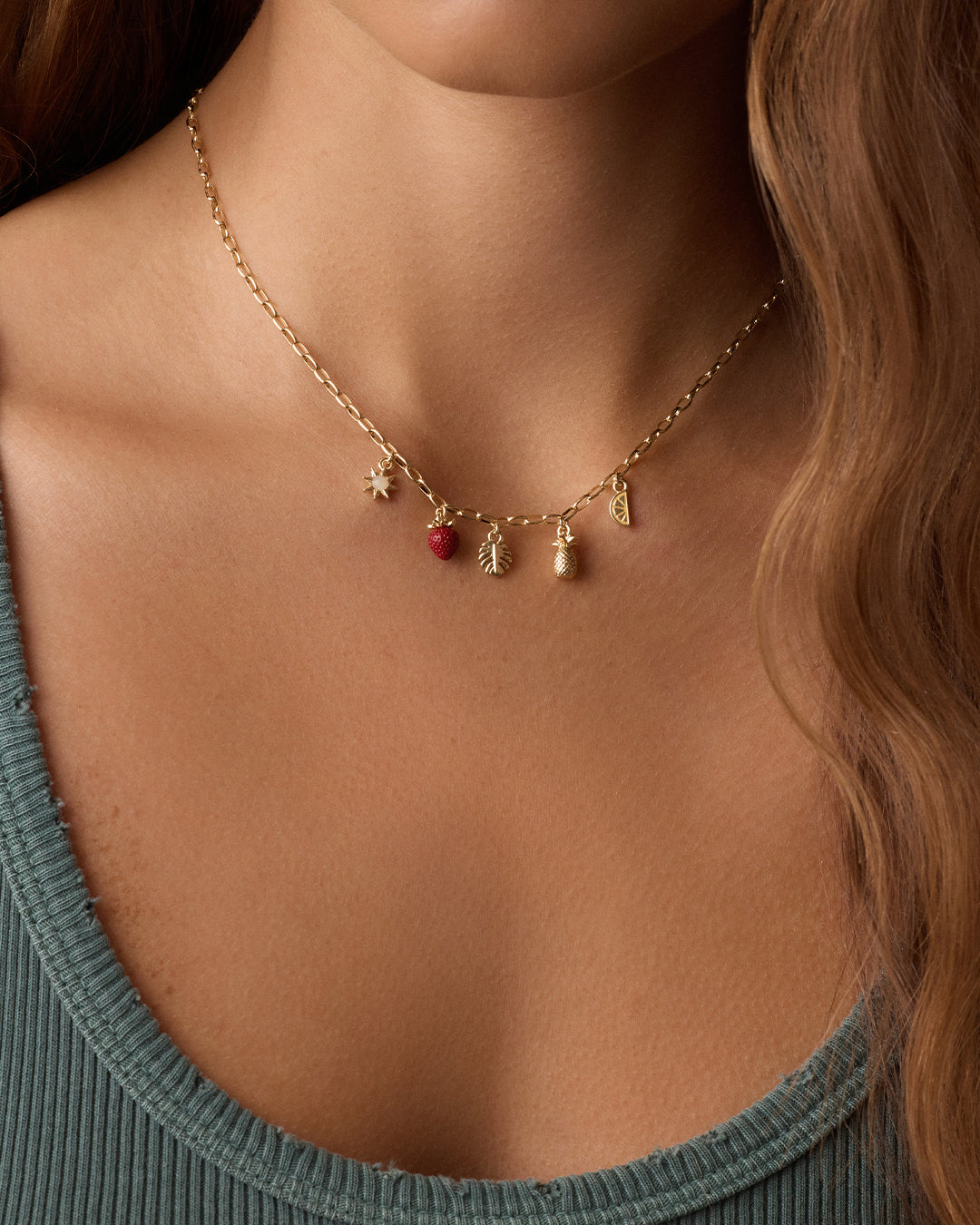 Elegant Summer Mini Charm Necklace for Women - Dainty Layering Jewelry - Perfect for Beach Vacations, Weddings & Everyday Wear