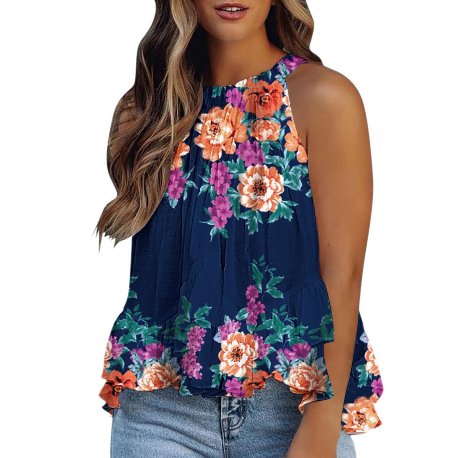Plus Size Workout Shirts for Women - Backless Solid Sleeveless Exercise Tank Tops | Gym, Yoga & Running Activewear
