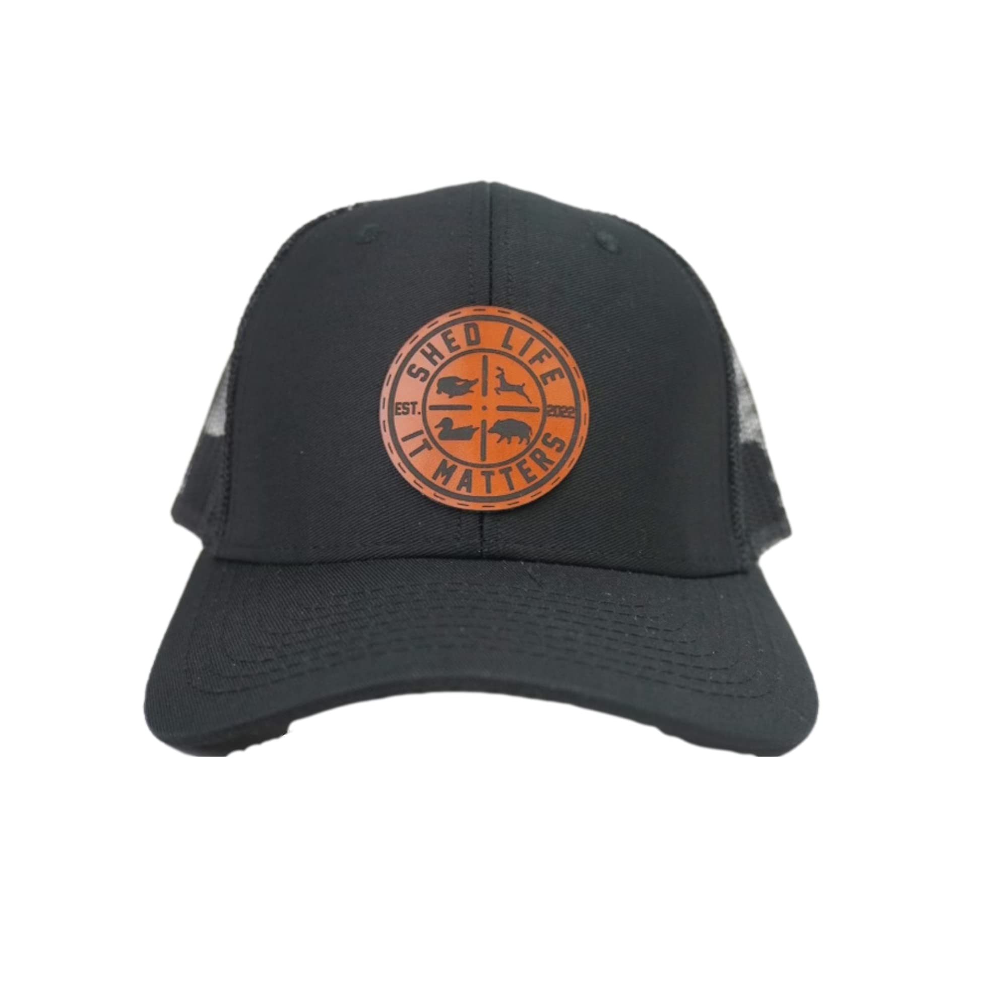Custom Trucker Leather Patch Hat with Personalized Logo or Text - Business Promotional Cap for Truckers, Outdoor Events & Branding - Adjustable Snapback for Men & Women