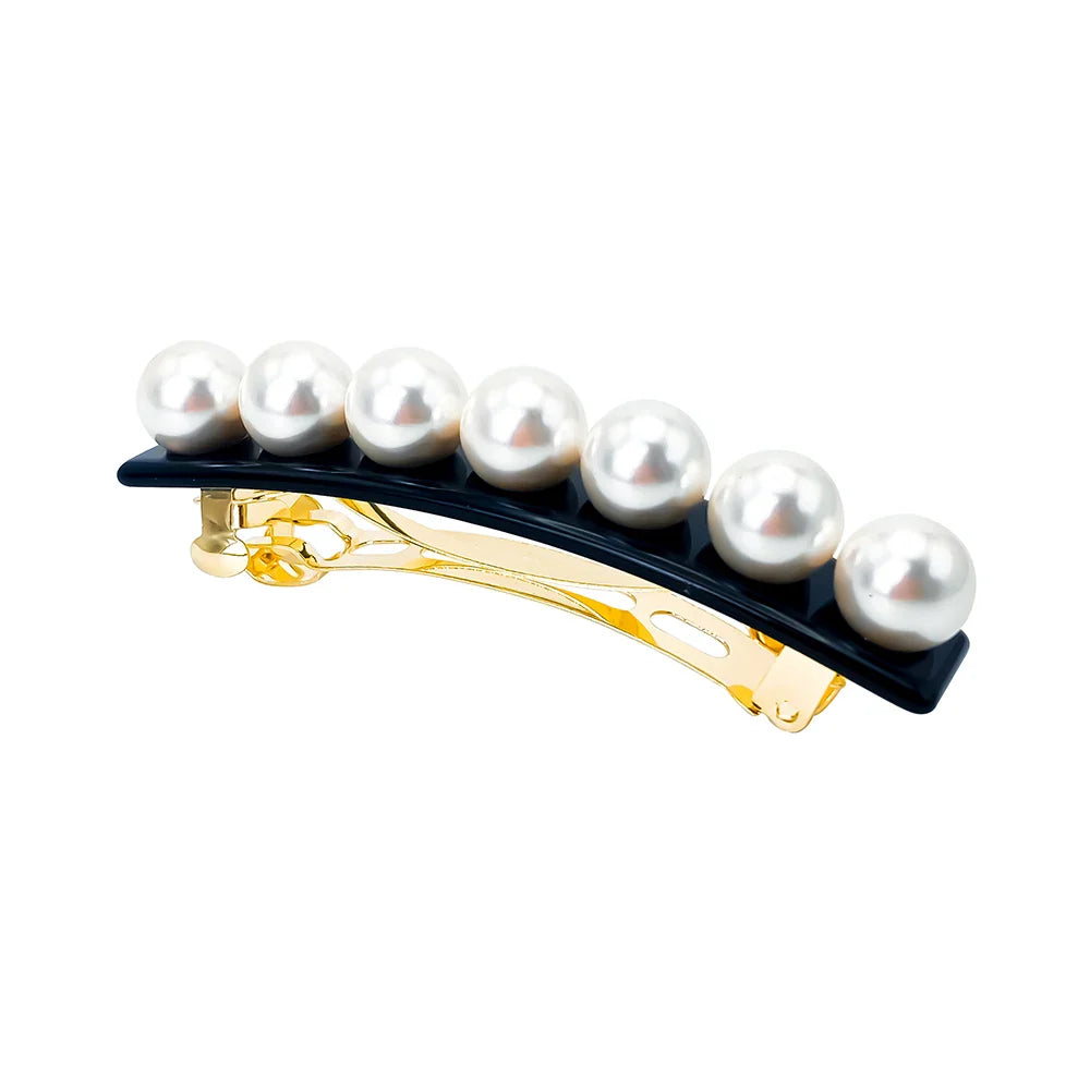 Elegant Pearl Hair Clips for Women - Classic Fashion Hair Accessories for Dresses, Weddings & Special Occasions - Minimalist Hair Jewelry Gift for Her