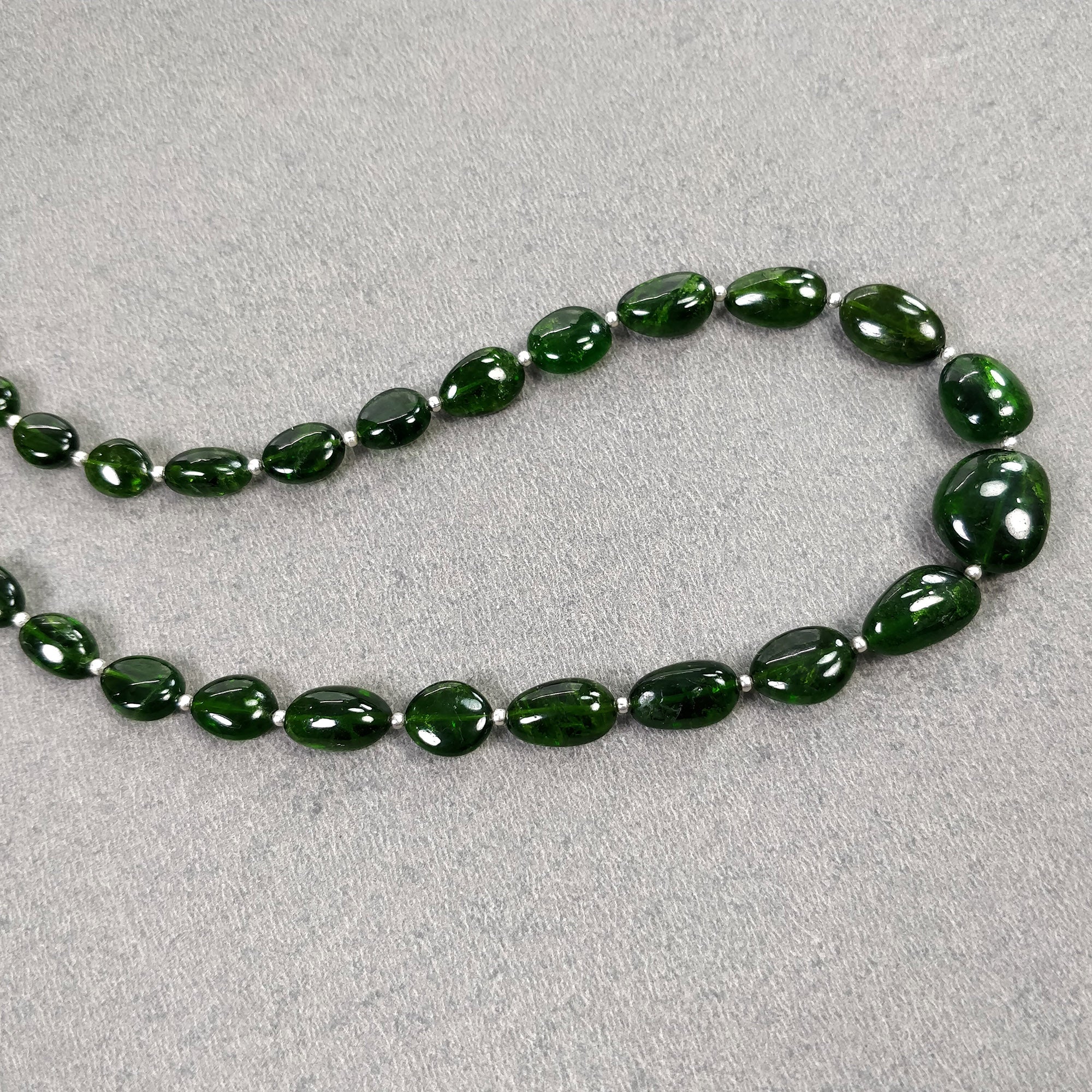 Natural Green Chrome Diopside Loose Beads - 85.80cts Genuine Gemstone Nuggets 6x5mm to 13x11mm for Jewelry Making (DIY Bracelets, Necklaces, Earrings) - Includes Video