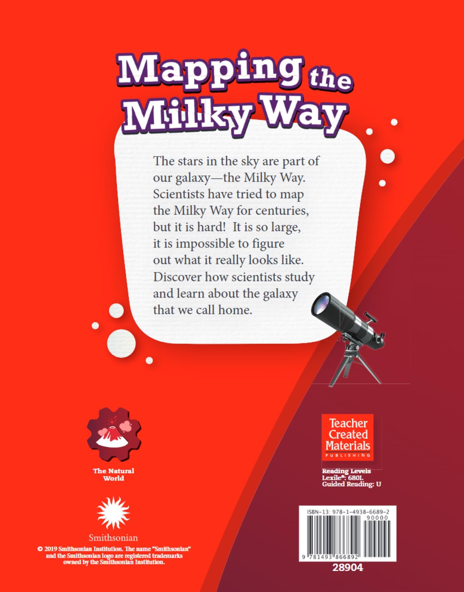 Mapping the Milky Way - Smithsonian Informational Text | Astronomy Book for Kids & Adults | Perfect for Science Classrooms & Home Learning