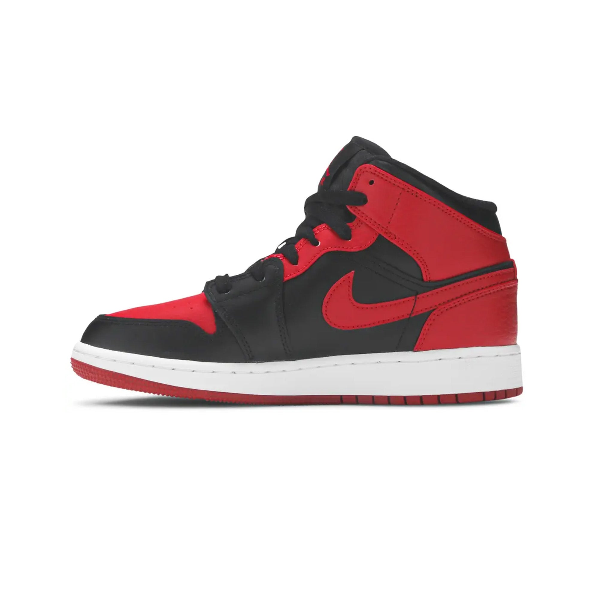 Air Jordan 1 Mid 'Banned' GS Sneakers (2020) - Basketball Shoes for Kids & Teens - Perfect for School, Sports & Streetwear Fashion