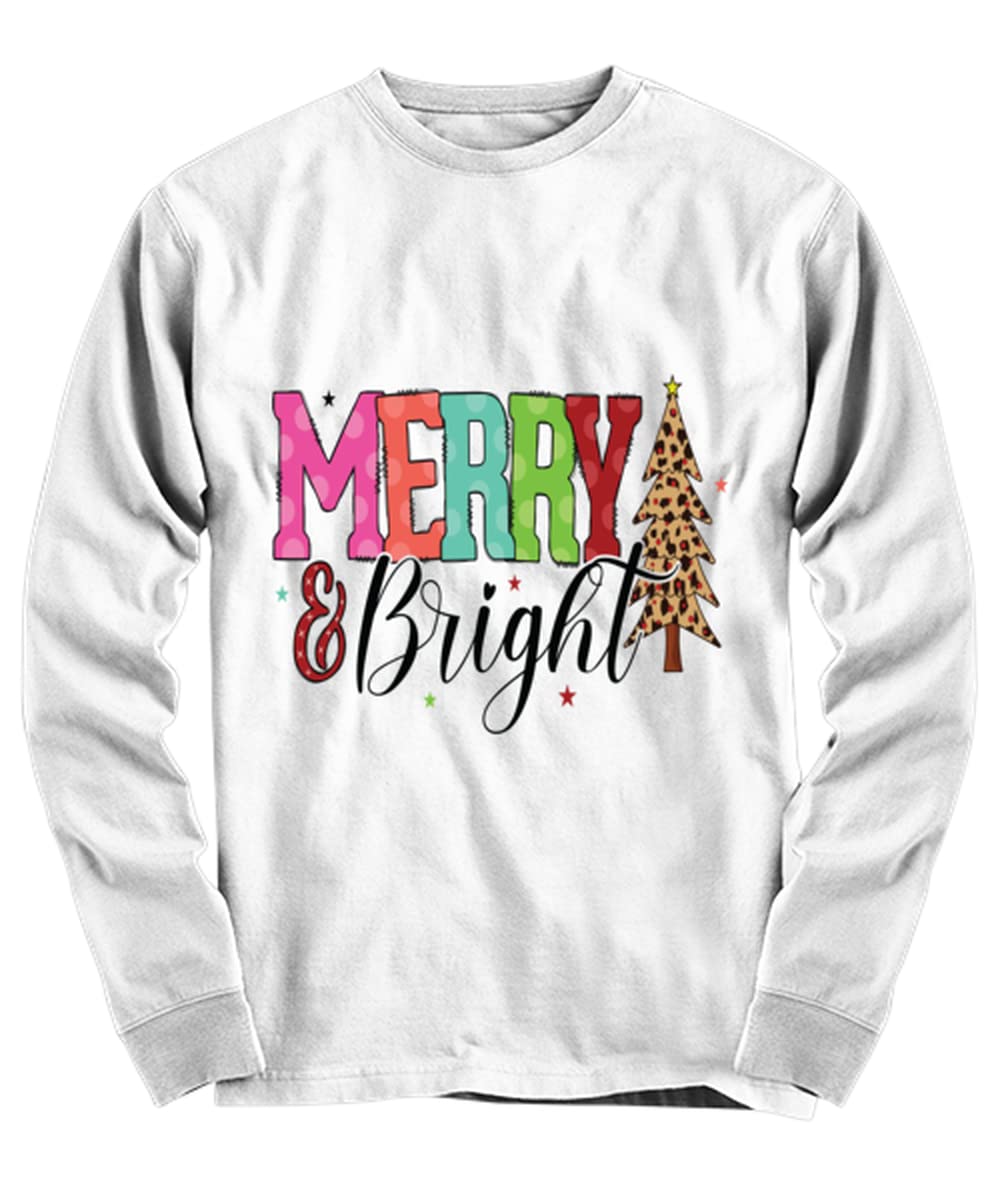 Christmas Tree Long Sleeve T-Shirt - Festive Holiday Apparel for Family Gatherings & Christmas Parties