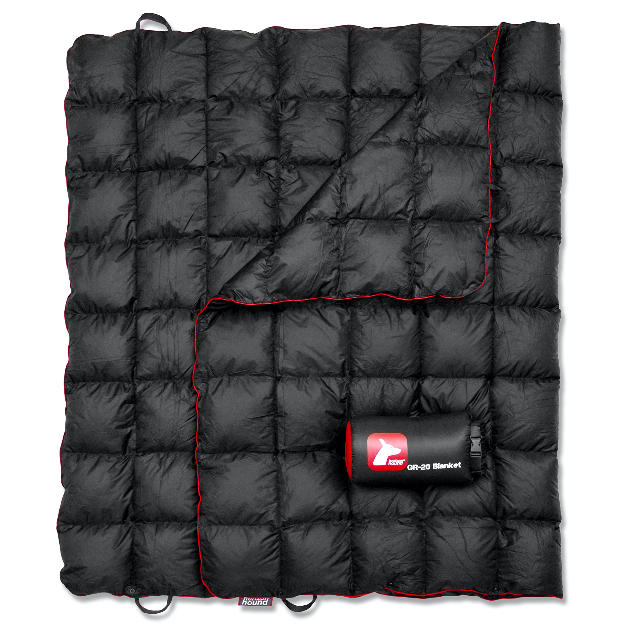 Horizon Hound Down Camping Blanket - Lightweight & Warm Outdoor Travel Blanket | Sustainable Insulated Down Quilt for Camping, Hiking, Picnics & Stadium Events | Water Resistant & Packable | Perfect for Backpacking, Beach Trips & Outdoor Adventures