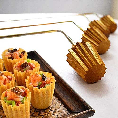 REHOC Malaysian Pie Tee Maker - Nyonya Top Hats Mold for Baking Egg Tarts | Reusable Fried Pastry Tool | Kitchen Bakeware Gadget for Asian Desserts & Party Snacks