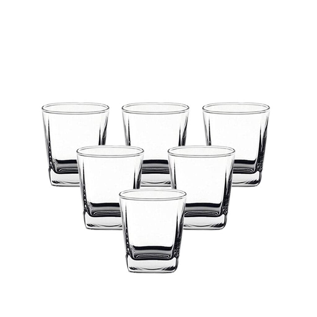 Hexagonal Whiskey Glass Set - Thickened Drinking Cups for Beer, Wine, Brandy & Coffee | Durable Ocean Blue Glassware for Home Bar, Parties & Gifts