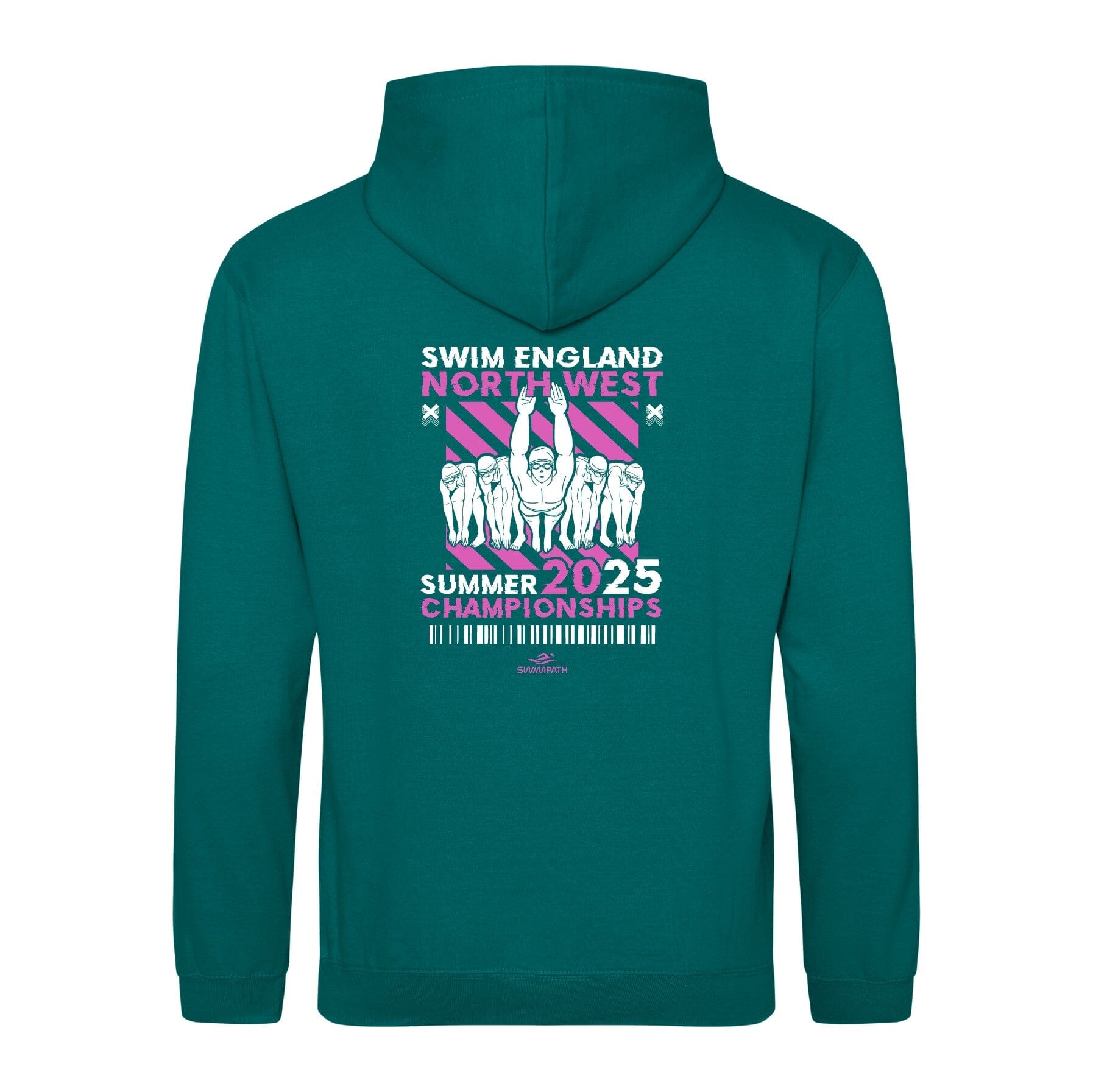 Swim England North West Summer Championships 2025 Hoodie - Jade Green Unisex Pullover for Swimming Competitions & Team Spirit