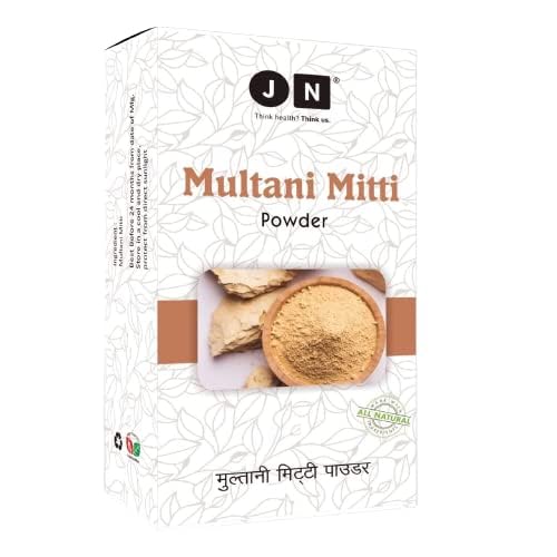 Pure Natural Organic Multani Mitti Fuller's Earth Powder for Face & Skin - Lightens, Brightens, Fights Spots & Boosts Glow | Best for Acne Treatment, Skin Detox & Radiant Complexion | Perfect for Daily Skincare & Spa Treatments