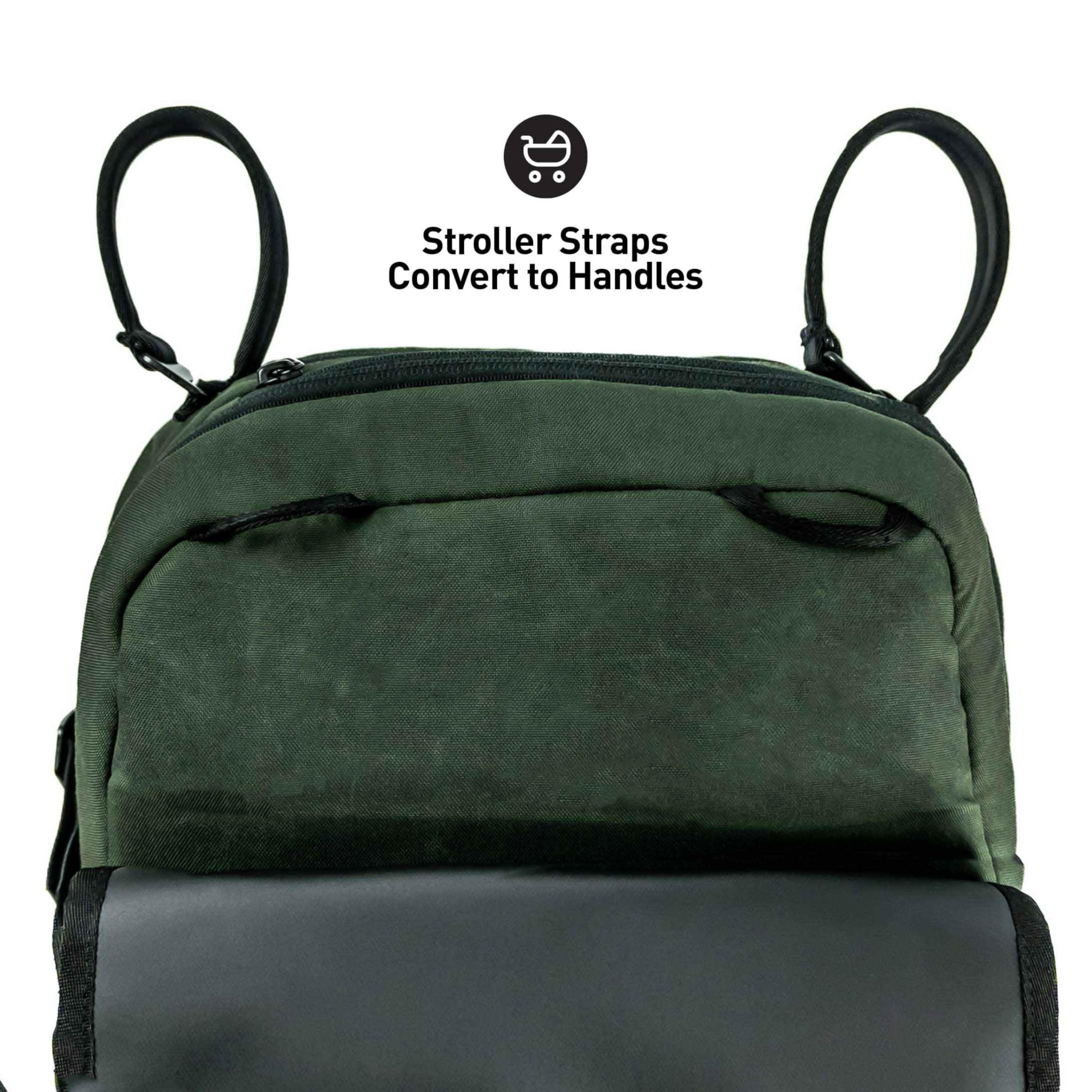 5-in-1 Tactical Hiking Backpack - Waterproof Travel Diaper Bag with Cooler Compartment | Lightweight Durable Design with Convertible Handles & Changing Pad | Perfect for Outdoor Adventures, Camping, Hiking and Family Travel