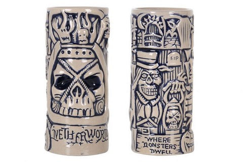 Tiki Monster Mug 15 oz - Handmade Ceramic Drinking Cup for Tropical Cocktails, Coffee & Beer - Perfect for Luau Parties, Beach Bars & Home Decor