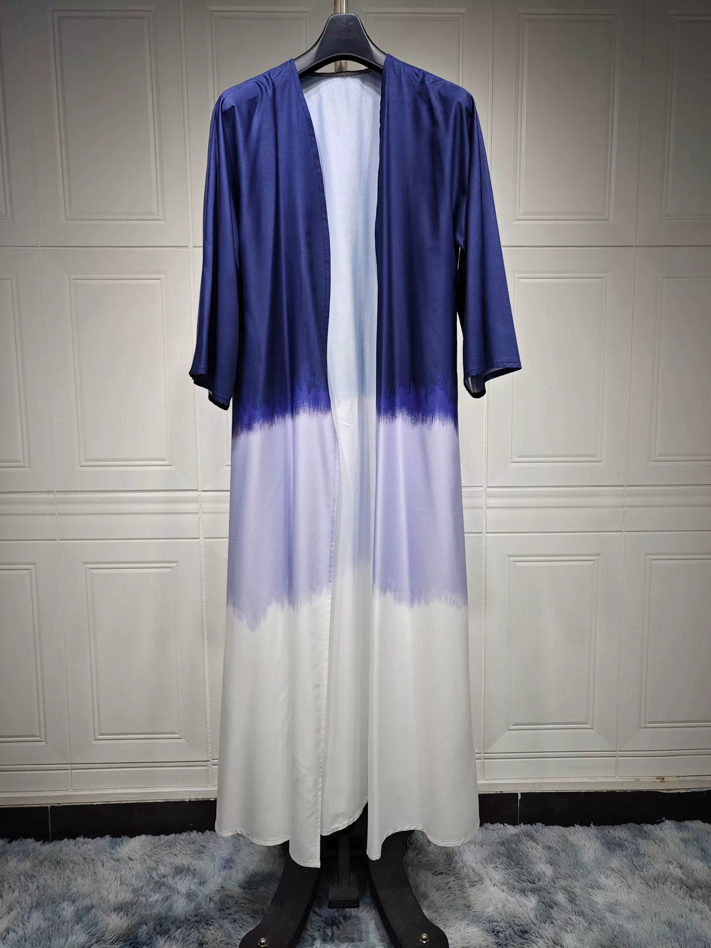 Boho Tie Dye Cape Cardigan Dress - Long Open Front Abaya Kimono Cover Up for Women | Perfect for Beach, Festival & Lounge Wear