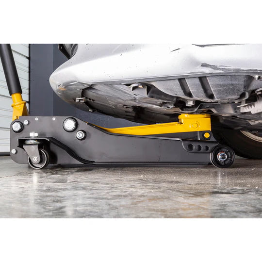 3.5 Ton Low Profile Professional Service Jack - Heavy Duty Car Lift for Auto Repair & Maintenance - Perfect for Mechanics & DIY Enthusiasts