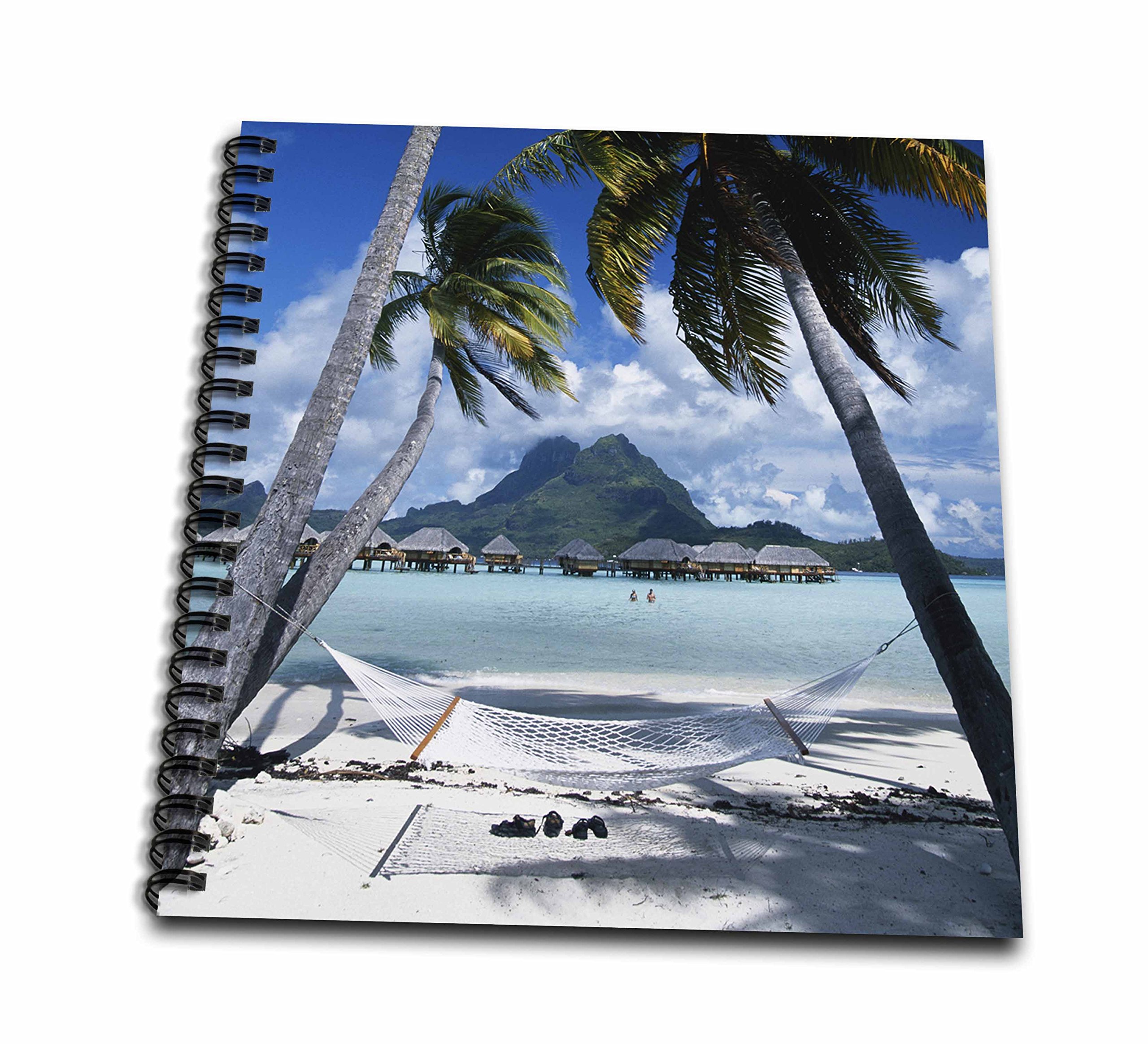 3D Rose French Polynesia Drawing Book - Premium Sketchbook for Artists & Travelers - Perfect for Sketching, Watercolor & Journaling on the Go